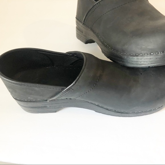 DANSKO PROFESSIONAL Oiled black CLOGS Size 42 NEW - Picture 16 of 16